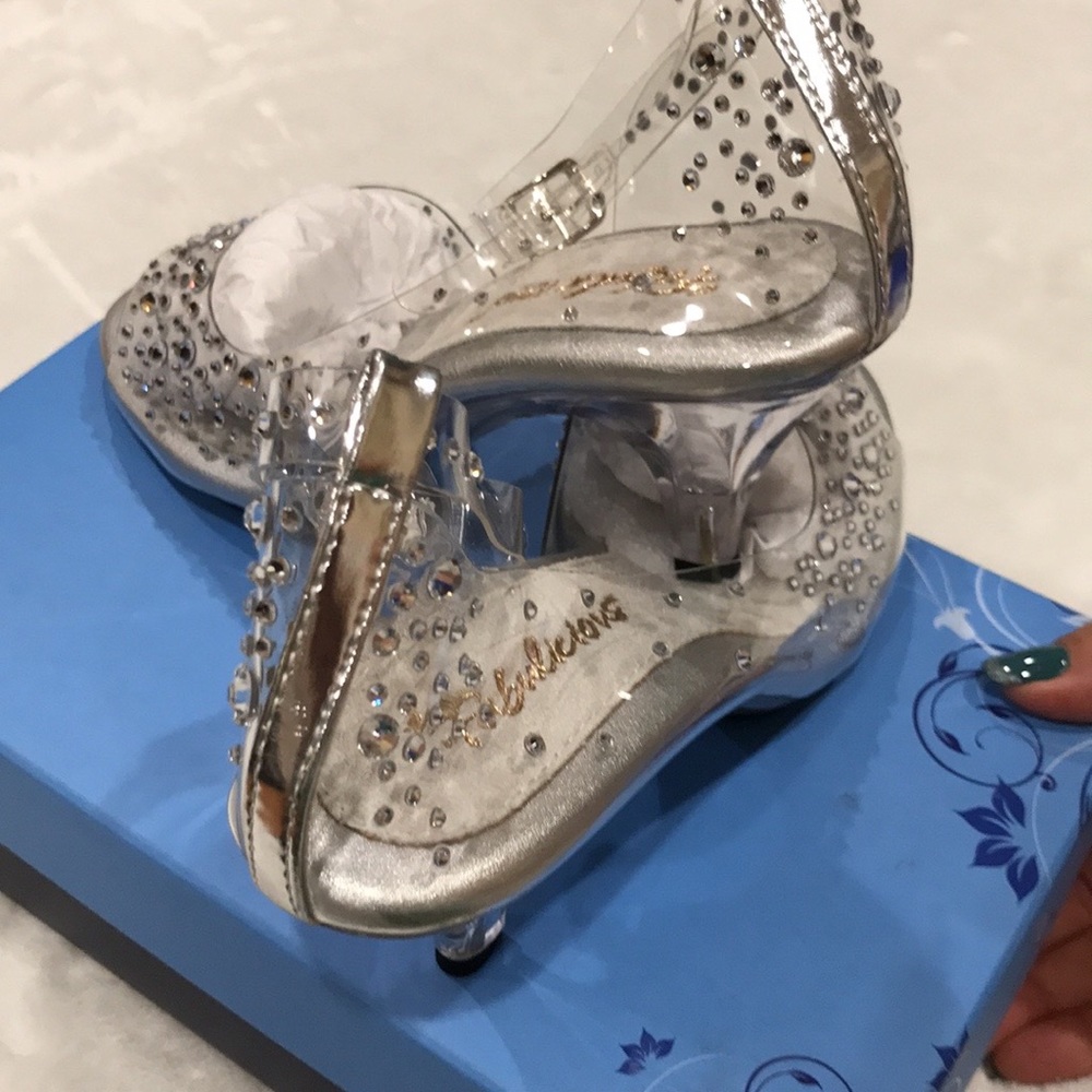 Fabulicious crustal platform sandals women’s size7 - Picture 4 of 15